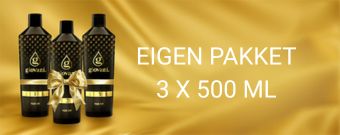 Eigen pakket 3 x 500 ml