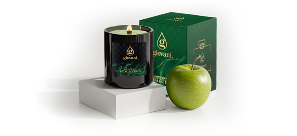 Aromakaars METALLIC GREEN met Giovani geur