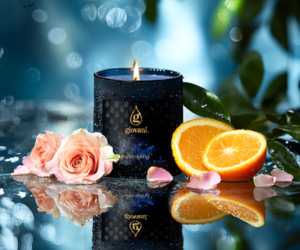 Stijlvolle PASSION BLUE kaars voor thuis