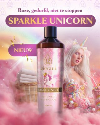 ✨ NIEUW – SPARKLE UNICORN ✨ Een zoete, bijna snoepachtige geur die je wasbeurt verandert in een magische ervaring. De...