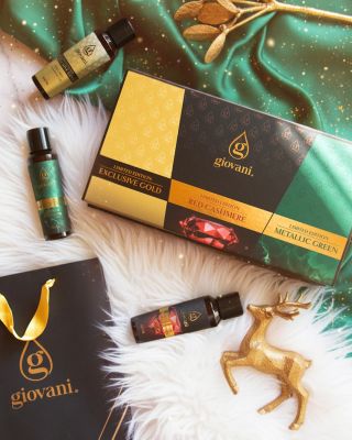 ✨ Een cadeau dat straalt, zelfs zonder cadeaupapier! ✨ Onze geschenkset met 3 limited edition wasparfums van Giovani® is...